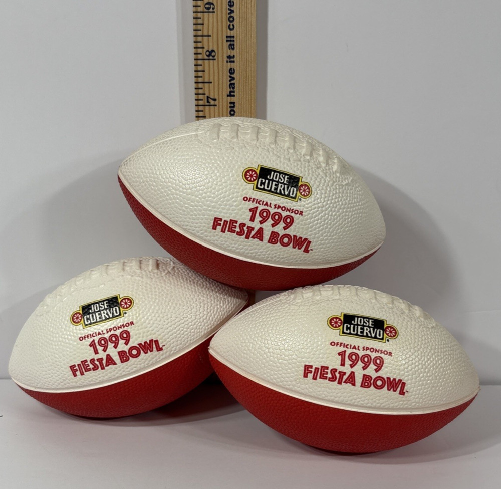 Jose Cuervo 1999 Fiesta Bowl Souvenir Foam Footballs (3)Tennessee vs Florida